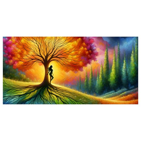 OBRAZ TANEC SVĚTLA KOLEM STROMU ŽIVOTA - OBRAZY STROMY ŽIVOTA - OBRAZY