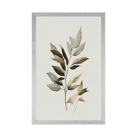 POSTER LUXURIÖSE MINIMALISTISCHE BLÄTTER - BOTANIK - POSTER