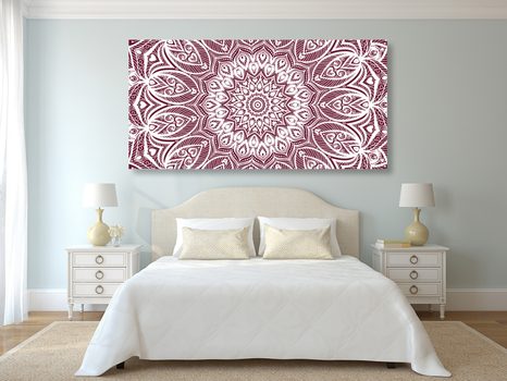 KÉP HARMÓNIA MANDALA RÓZSASZÍNBEN - FENG SHUI KÉPEK - KÉPEK