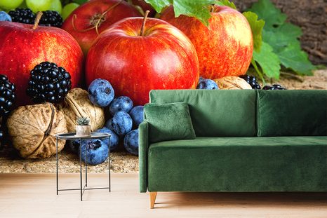 FOTOTAPETE HERBSTERNTE - TAPETEN MIT ESSEN UND GETRÄNKEN - TAPETEN