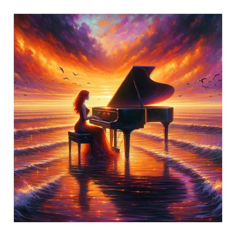 WANDBILD MELODIEN IN REFLEXIONEN - BILDER MEER UND STRAND - BILDER