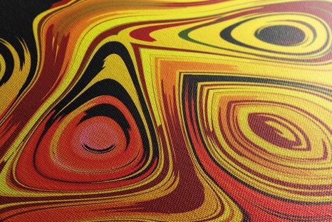 KÉP KREATÍV MŰVÉSZET PIROS ÉS SÁRGA SZÍNEKBEN - ABSZTRAKT KÉPEK - KÉPEK