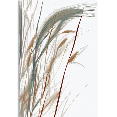 SLIKA MINIMALISTIČNE TRAVNE BILKE - SLIKE TRAVE - SLIKE
