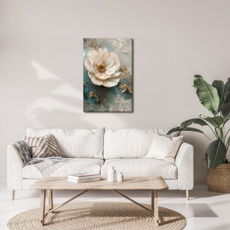 SLIKA NJEŽNI CVJETOVI NA PLATNU - SLIKE CVIJEĆA - SLIKE