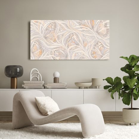 TABLEAU SUR TOILE – AILES DE PAPILLON ÉTHÉRÉES EN DANSE - TABLEAUX PAPILLONS - TABLEAUX