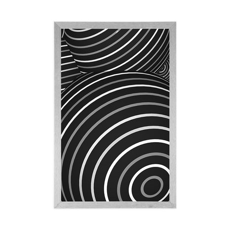 POSTER – SFERE IN BIANCO E NERO - NERO E BIANCO - POSTER