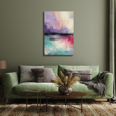 OBRAZ PASTELOVÉ SNY NA PLÁTNĚ - ABSTRAKTNÍ OBRAZY - OBRAZY