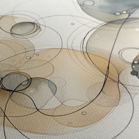 WANDBILD KREISABSTRAKTION - WANDBILDER ABSTRAKTE FORMEN - BILDER