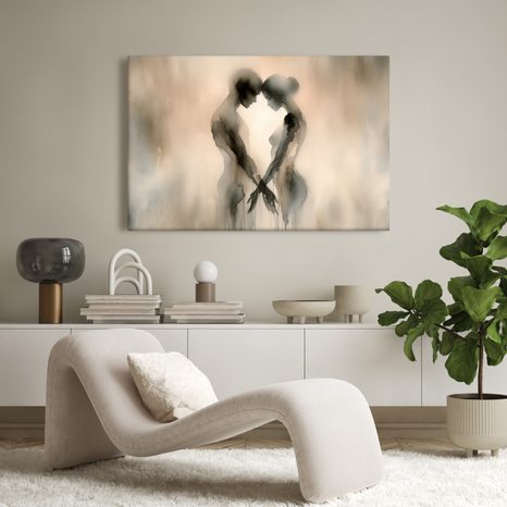 WANDBILD VERLOREN INEINANDER - BILDER MIT LIEBESMOTIVEN - BILDER