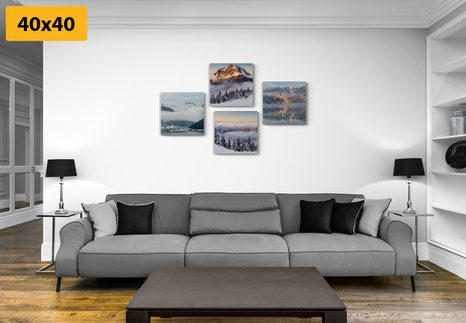 BILDER-SET VERSCHNEITE WINTERLANDSCHAFT - BILDERSETS - BILDER