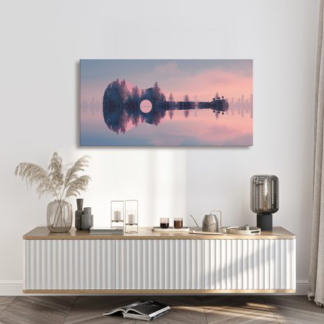 WANDBILD MUSIK UND NATÜRLICHE RUHE - MUSIKBILDER - BILDER