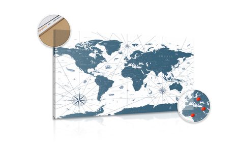 PARAFA KÉP TÉRKÉP KÉK KIVITELBEN - PARAFA KÉPEK - KÉPEK