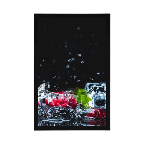 POSTER FRUCHTEISWÜRFEL - MIT KÜCHENMOTIV - POSTER