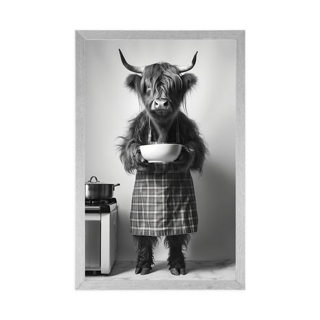 PLAKÁT KRÁVA V KUCHYŇSKÉ ZÁSTĚŘE - PLAKÁTY - TOTÁLNÍ VÝPRODEJ 🔥