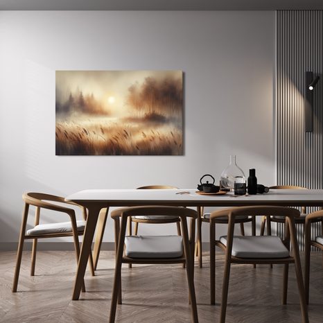 OBRAZ MLHAVÝ ÚSVIT - OBRAZY VÝCHOD A ZÁPAD SLUNCE - OBRAZY