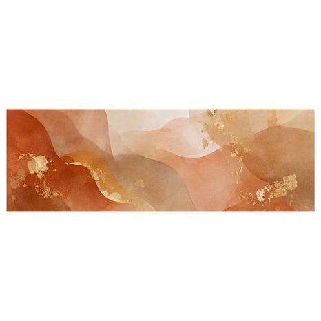 OBRAZ VRSTVENÉ KŘIVKY V BÉŽOVÉ PALETĚ - PICTURES OF ABSTRACT SHAPES - PICTURES