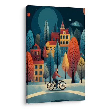 OBRAZ KOUZELNÁ ZIMNÍ VESNICE - VÁNOČNÍ A ZIMNÍ OBRAZY - PICTURES