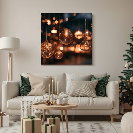 CANVASTAVLA MAGISK BELYSNING MED BOKEH-EFFEKT - JUL- OCH VINTERTAVLOR - TAVLOR