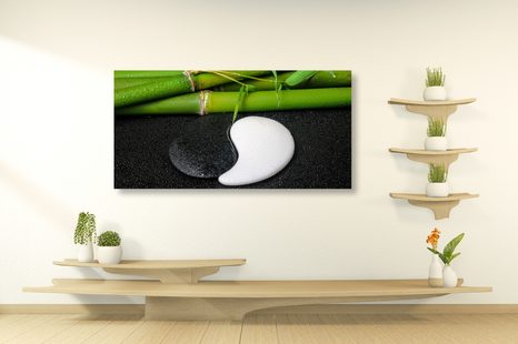 KÉP JIN JANG SZIMBÓLUM KŐBŐL - FENG SHUI KÉPEK - KÉPEK