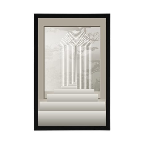 POSTER TREPPE INS PARADIES MID-CENTURY - MOTIVE AUS UNSERER WERKSTATT - POSTER