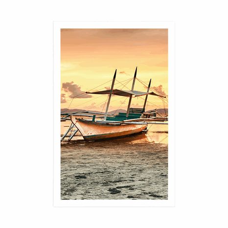 POSTER – BARCHE AL TRAMONTO - NATURA - POSTER
