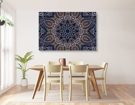 OBRAZ MANDALA S INDICKÝM MOTIVEM - OBRAZY FENG SHUI - OBRAZY