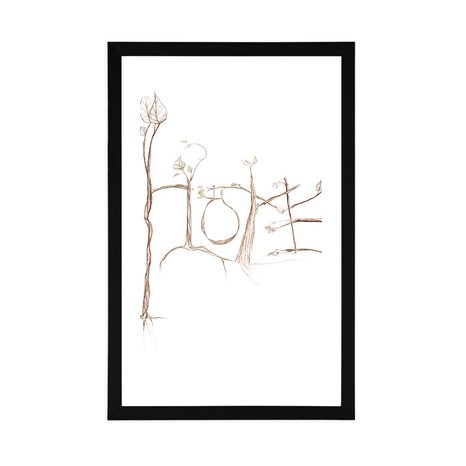 PLAKÁT S PASPARTOU DVOUSMYSLNÝ NÁPIS - MOTIVY Z NAŠÍ DÍLNY - PLAKÁTY