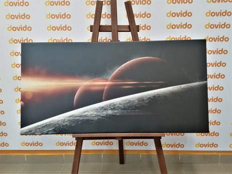 OBRAZ PLANÉTY V GALAXII - OBRAZY VESMÍRU A HVIEZD - OBRAZY