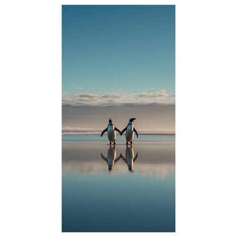 OBRAZ TUČŇÁCI V ZIMNÍ KRAJINĚ - OBRAZY MOŘE A PLÁŽ - OBRAZY