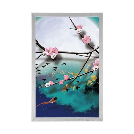 POSTER BAUMZWEIGE BEIM VOLLMOND - BLUMEN - POSTER