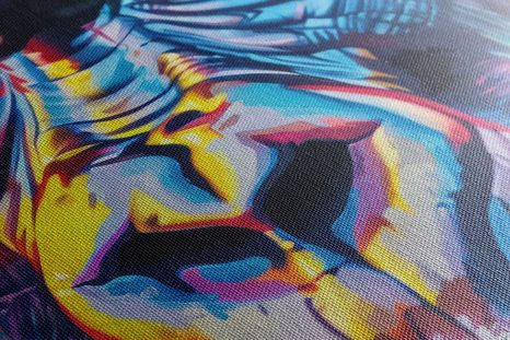 WANDBILD GORILLA ALS GEMÄLDE-NACHAHMUNG - WANDBILDER AFFEN - BILDER