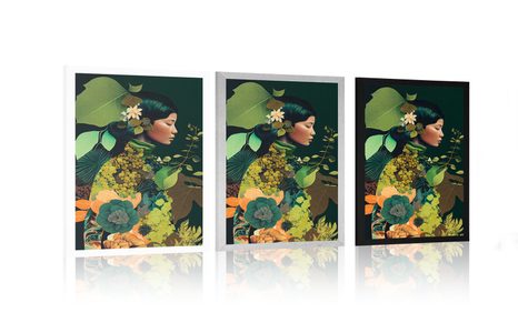 POSTER FEMEIE ÎN BRAȚELE NATURII - FEMEI - POSTERE