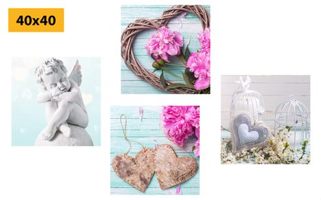 SET DI QUADRI – IN INTERESSANTE VERSIONE VINTAGE - COLLEZIONI DI QUADRI - STAMPE E QUADRI