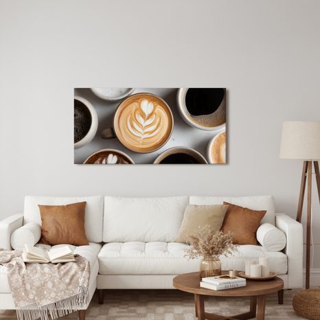 OBRAZ LAHODNÉ CAPPUCCINO S PĚNOU - OBRAZY JÍDLA A NÁPOJE - OBRAZY