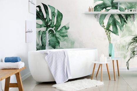 SELBSTKLEBENDE TAPETE RIESIGE BLÄTTER DER MONSTERA - SELBSTKLEBENDE TAPETEN - TAPETEN
