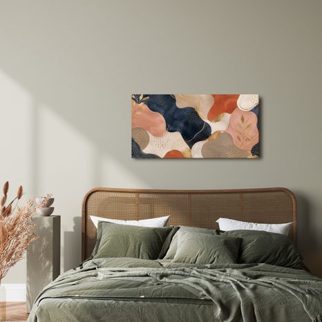 TABLEAU SUR TOILE – FORMES MODERNES EN OR - IMAGES FORMES ABSTRAITES - TABLEAUX