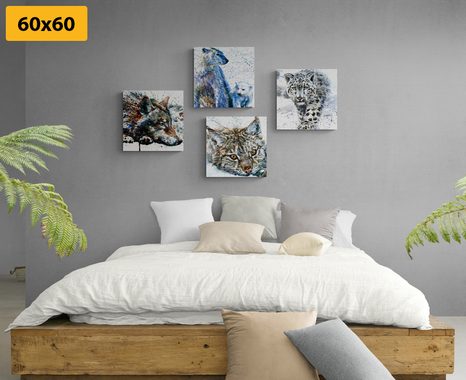 SET DI QUADRI – ANIMALI IN INTERESSANTE VERSIONE ACQUERELLO - COLLEZIONI DI QUADRI - STAMPE E QUADRI