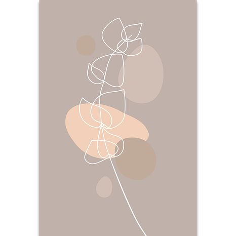 OBRAZ MINIMALISTICKÝ LIST NO1 - OBRAZY ABSTRAKTNÉ TVARY - OBRAZY