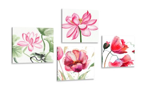 BILDERSET AQUARELL-BLUMEN - BILDERSETS - BILDER