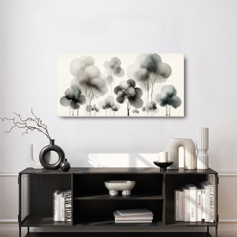OBRAZ STROM ŽIVOTA V ŠEDÝCH TÓNECH - OBRAZY STROMY ŽIVOTA - OBRAZY