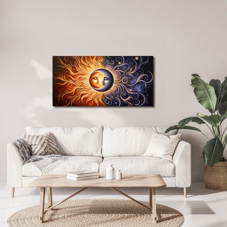 WANDBILD KOSMISCHE LIEBE - BILDER VON UNIVERSUM UND STERNEN - BILDER