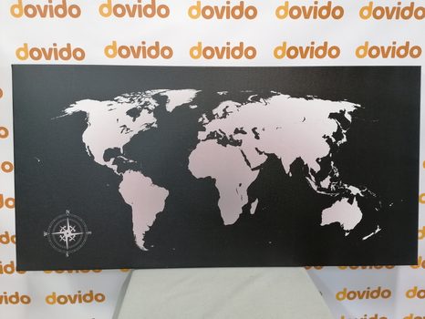 SLIKA ZEMLJEVID SVETA V ODTENKIH SIVE - SLIKE ZEMLJEVIDI - SLIKE