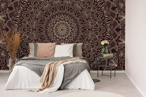 CARTA DA PARATI – MANDALA ORNAMENTALE DETTAGLIATA - CARTA DA PARATI FENG SHUI - CARTA DA PARATI