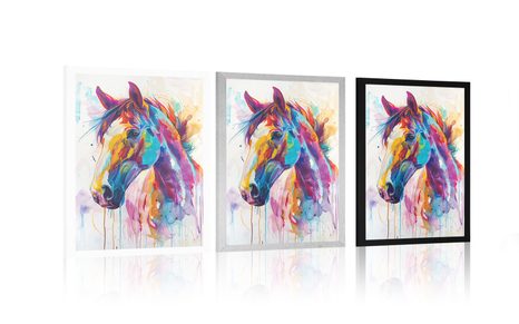 PLAGÁT KÔŇ S IMITÁCIOU MAĽBY - KONE - PLAGÁTY