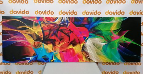 OBRAZ ABSTRAKCYJNY CHAOS KOLORÓW - OBRAZY ABSTRAKCYJNE - OBRAZY