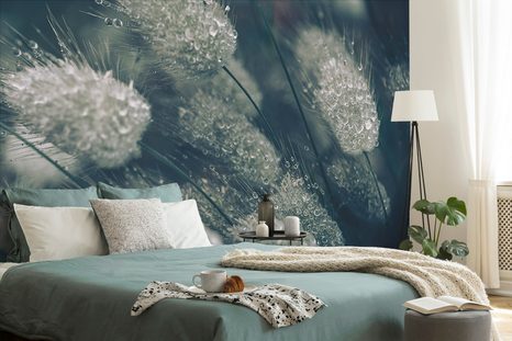 SAMOLEPÍCÍ FOTOTAPETA KAPKY ROSY NA TRÁVĚ - SAMOLEPÍCÍ TAPETY - TAPETY