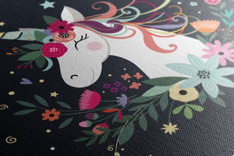 OBRAZ ROZTOMILÝ JEDNOROŽEC - DĚTSKÉ OBRAZY - OBRAZY