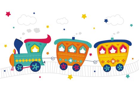 SAMOLEPÍCÍ TAPETA PASTELOVÝ VLÁČEK - SAMOLEPÍCÍ TAPETY - TAPETY