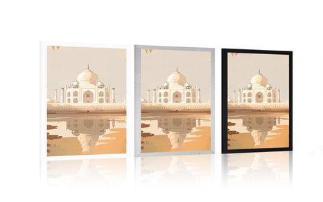 POSTER INDISCHER TADSCH MAHAL - STÄDTE - POSTER