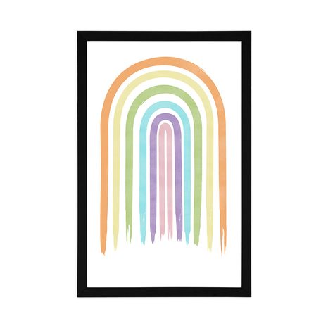 PLAKAT PASTELNA DUGA MID-CENTURY - MOTIVI IZ NAŠE RADIONICE - PLAKATI